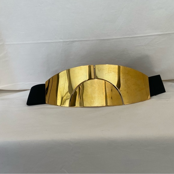 Lanvin  Galvanised gold colored brass metal belt. main image 12